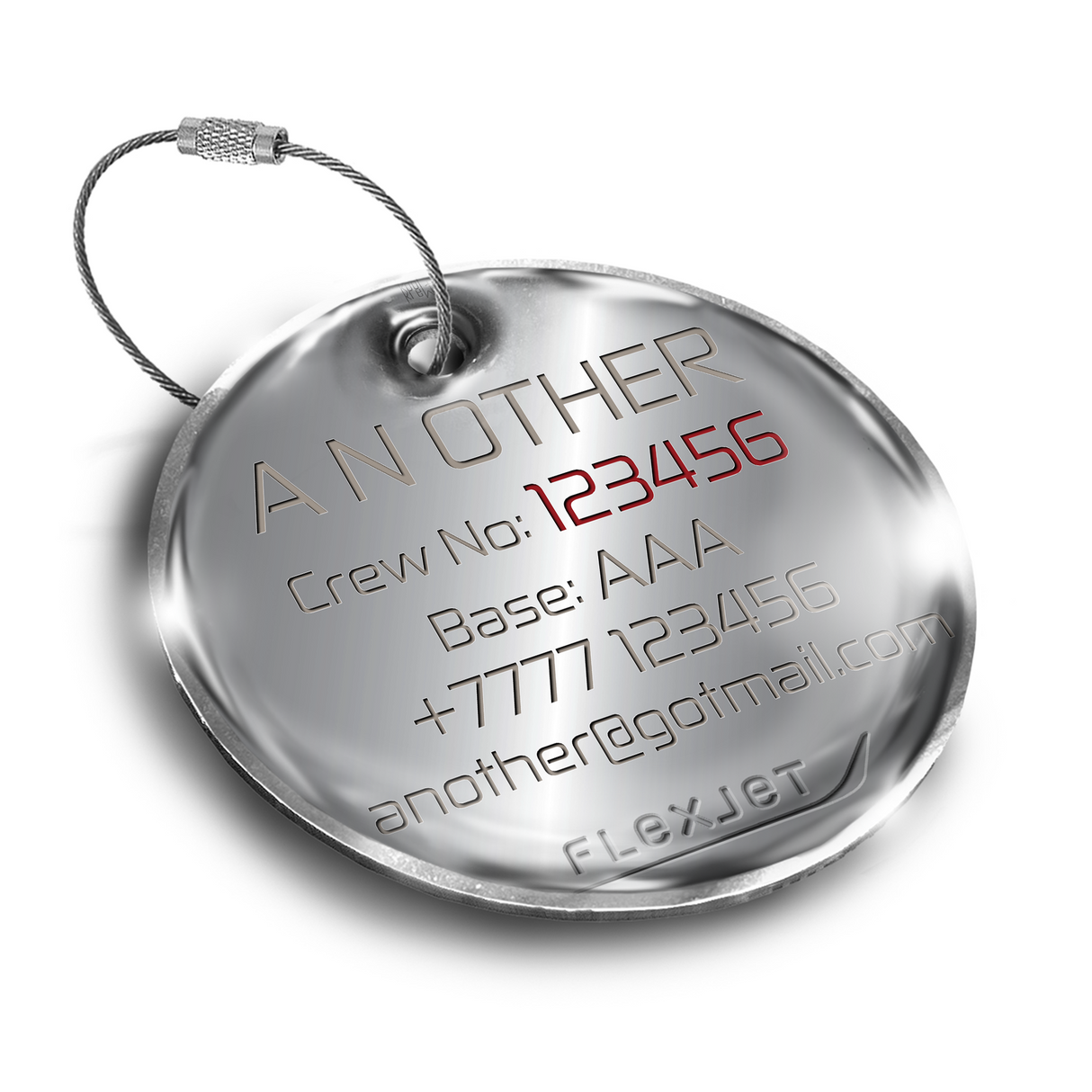 Flexjet Challenger 350 Crew Tag 2