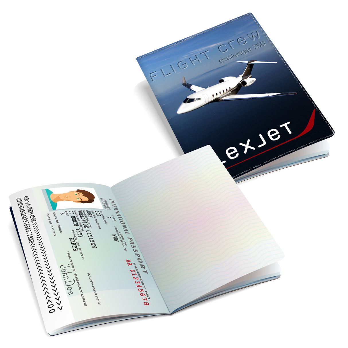 Flexjet Challenger 350 Passport Cover