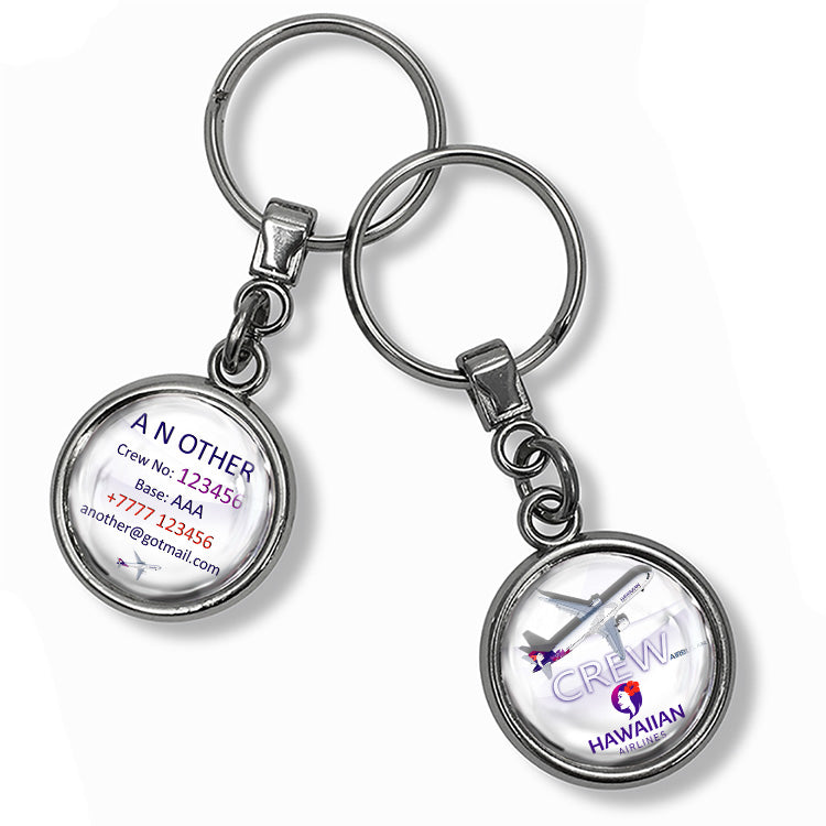 Hawaiian Airlines A321 Metal Keyrings