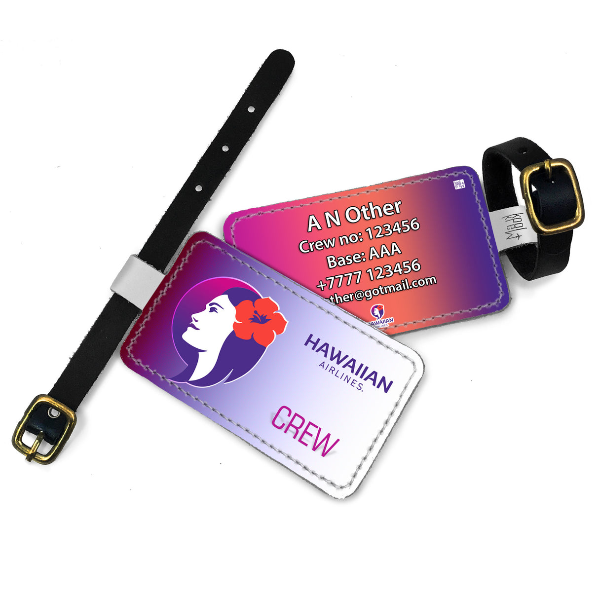 Hawaiian Airlines Logo CREW Tag