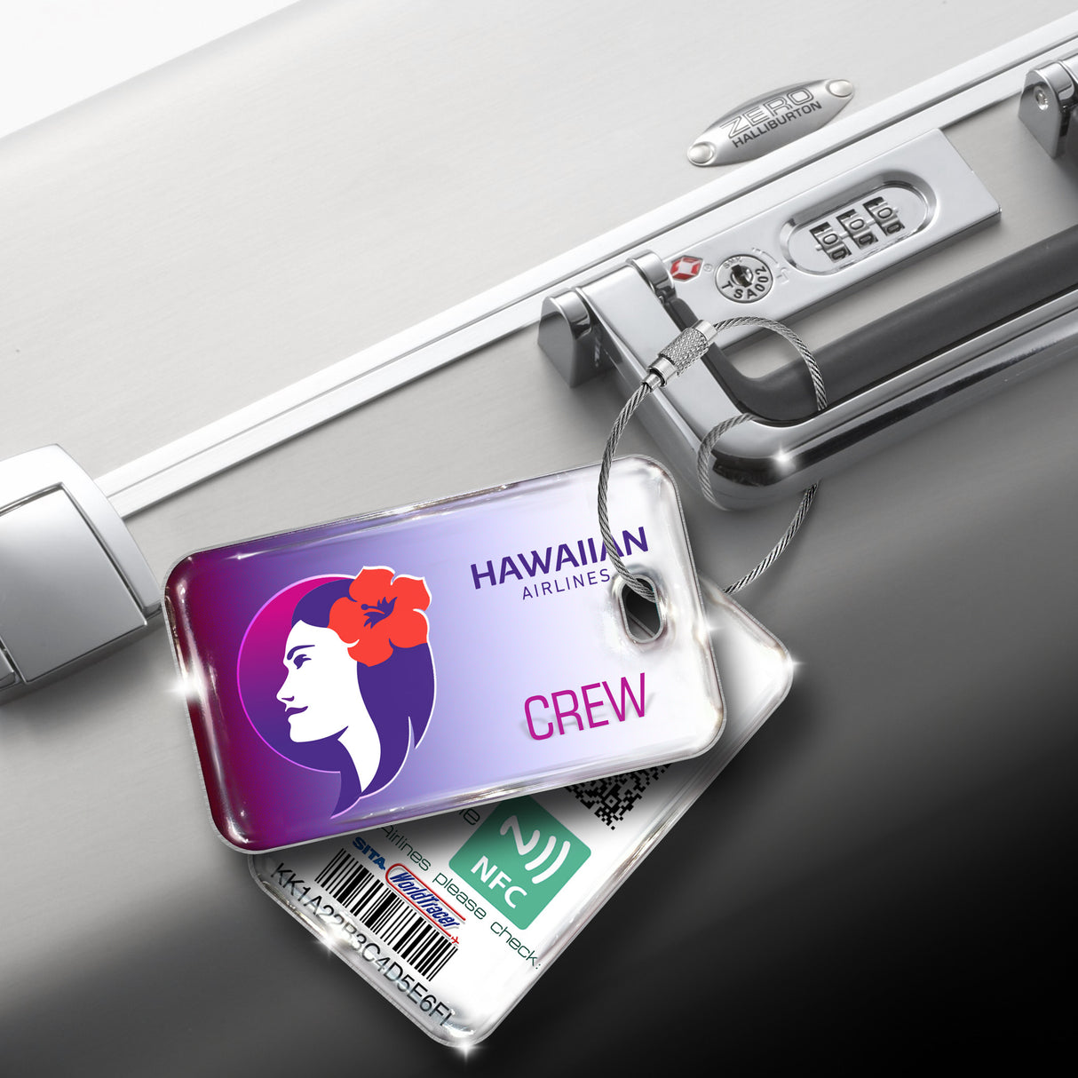 Hawaiian Airlines Logo CREW Tag