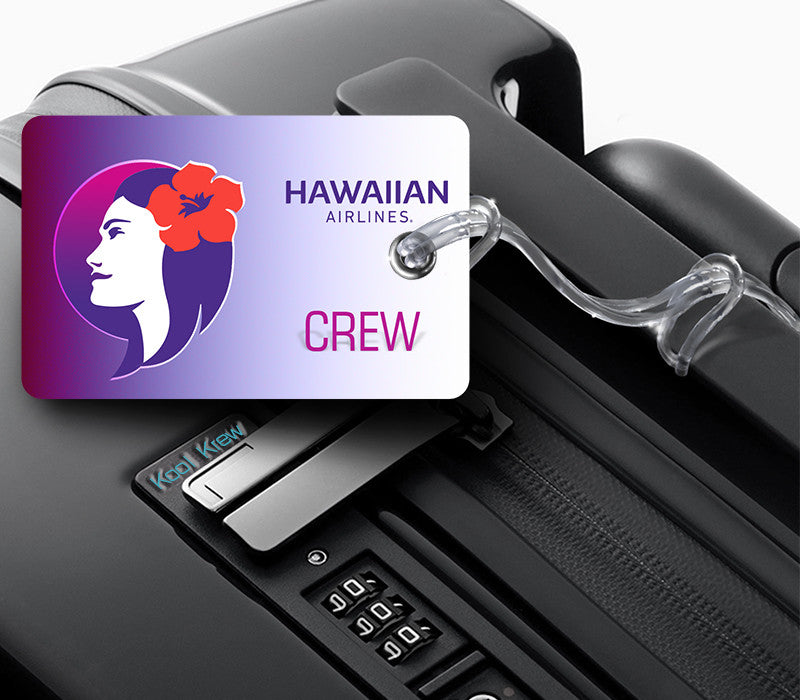 Hawaiian Airlines Logo CREW Tag