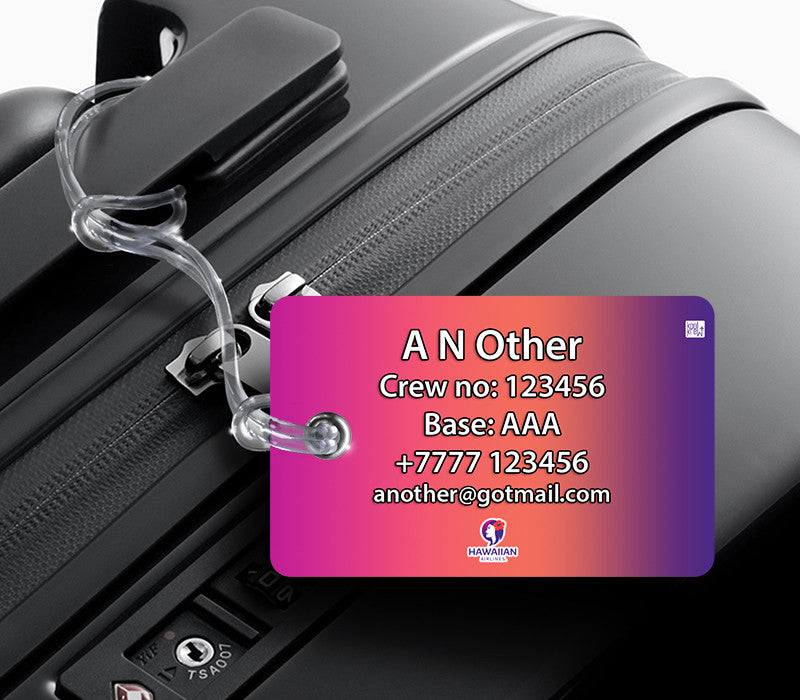Hawaiian Airlines Logo CREW Tag