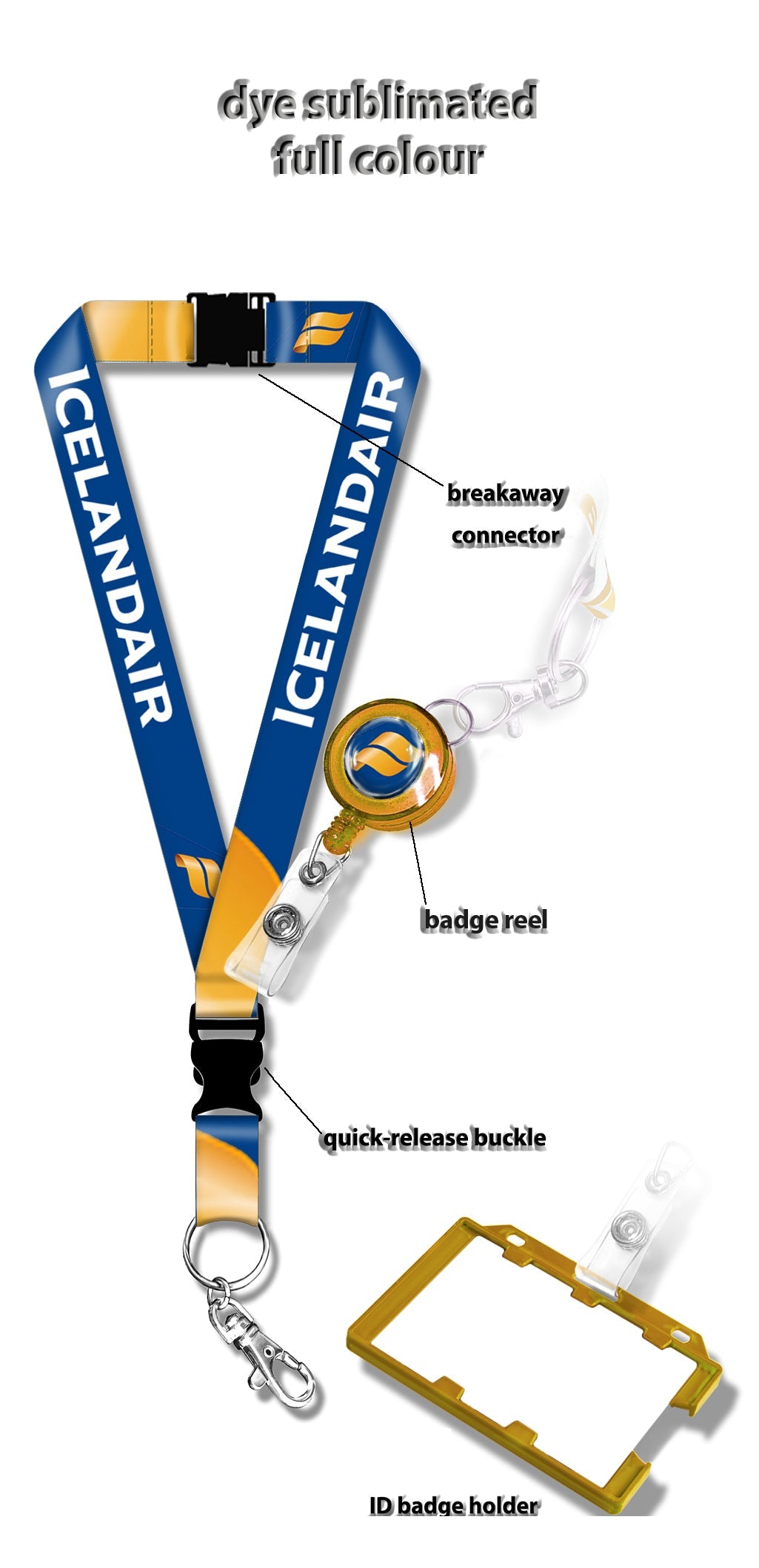 Icelandair logo Lanyard