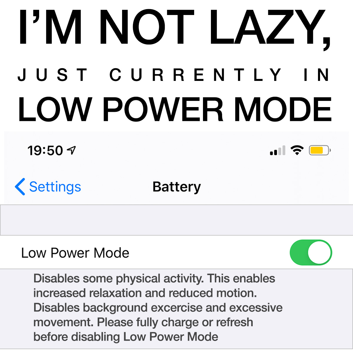 I'm Not Lazy Travel Mug