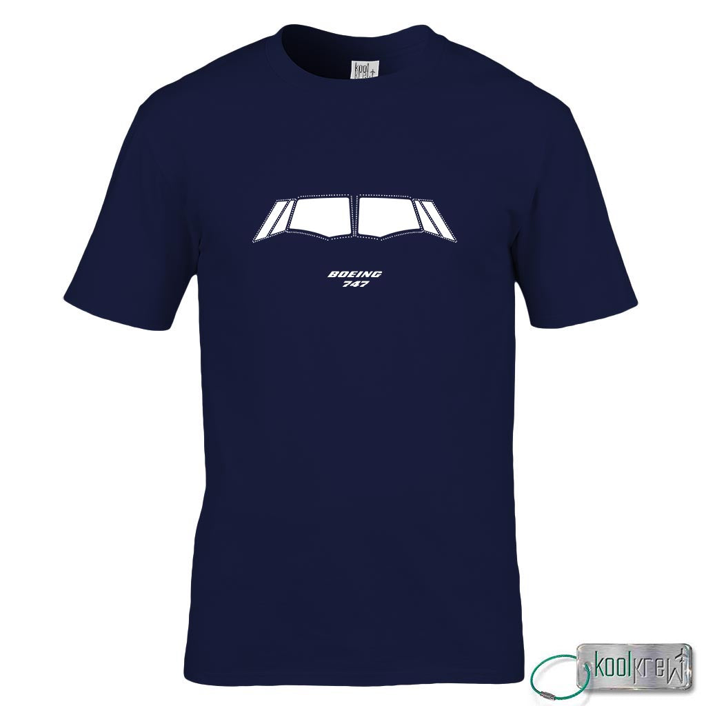 B747 Cockpit T-Shirt