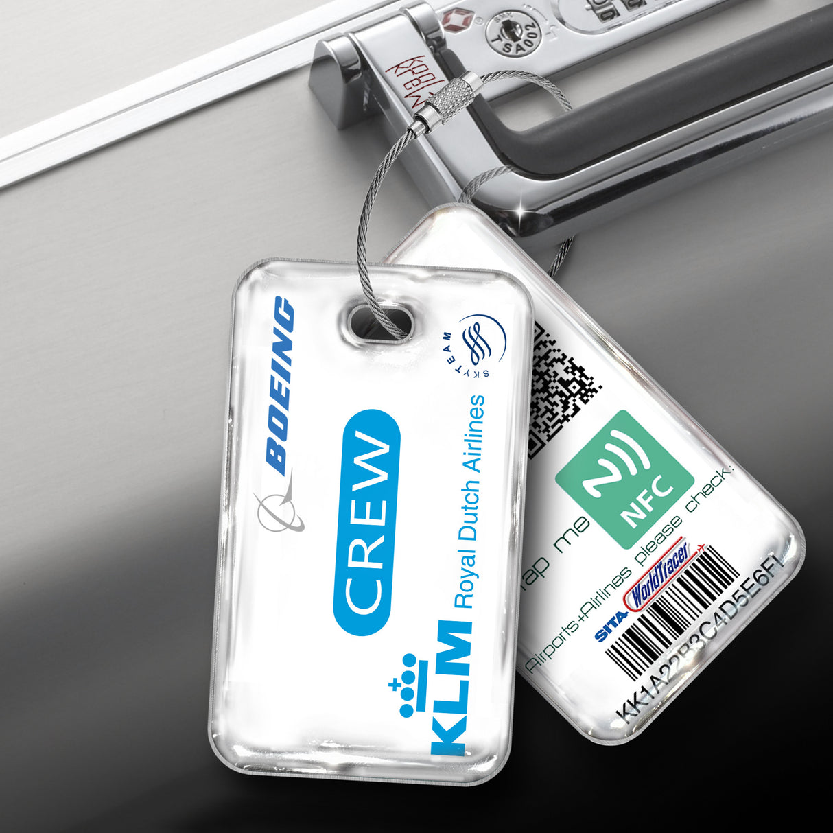 KLM Royal Dutch Airline Logo White