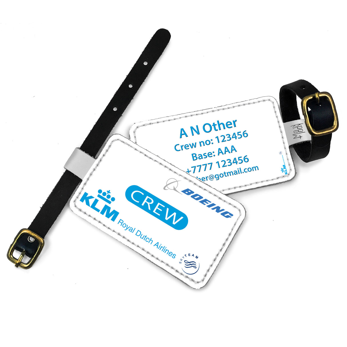 KLM Royal Dutch Airline Logo White