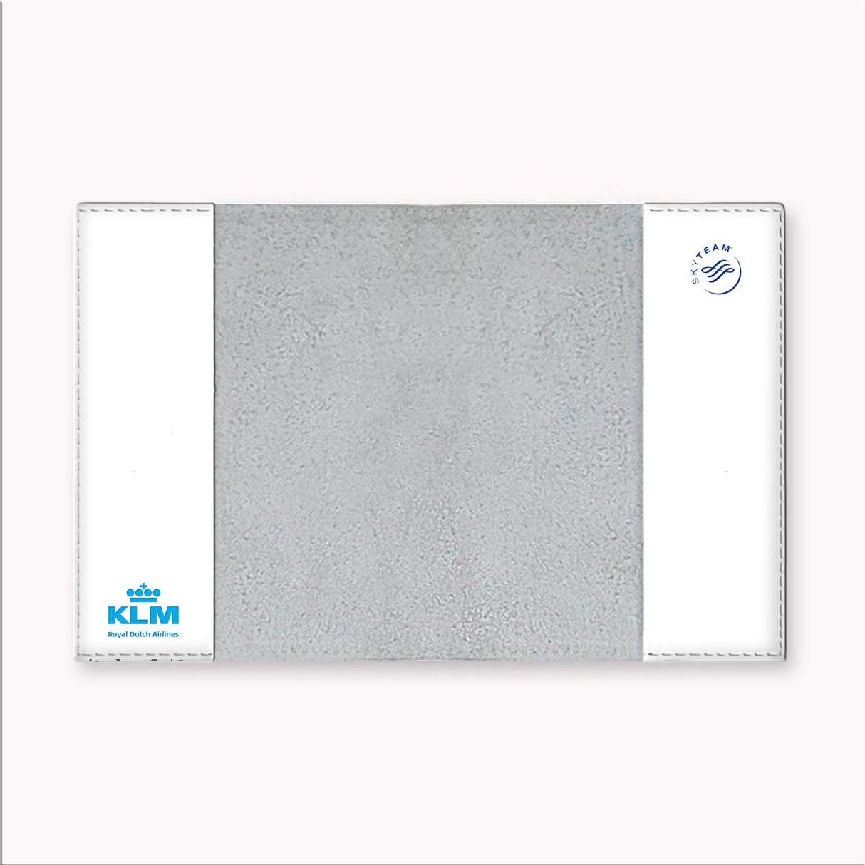 KLM Logo White Passport Cover