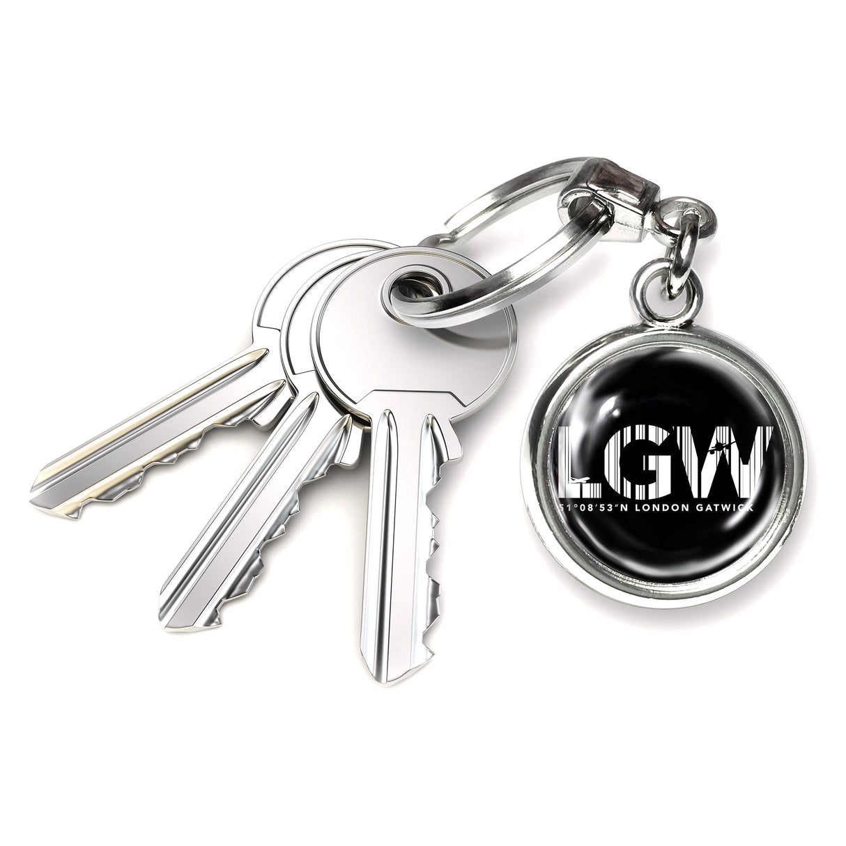 LGW Base Code Theme Round Keyring
