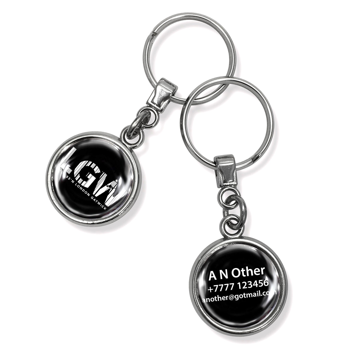 LGW Base Code Theme Round Keyring