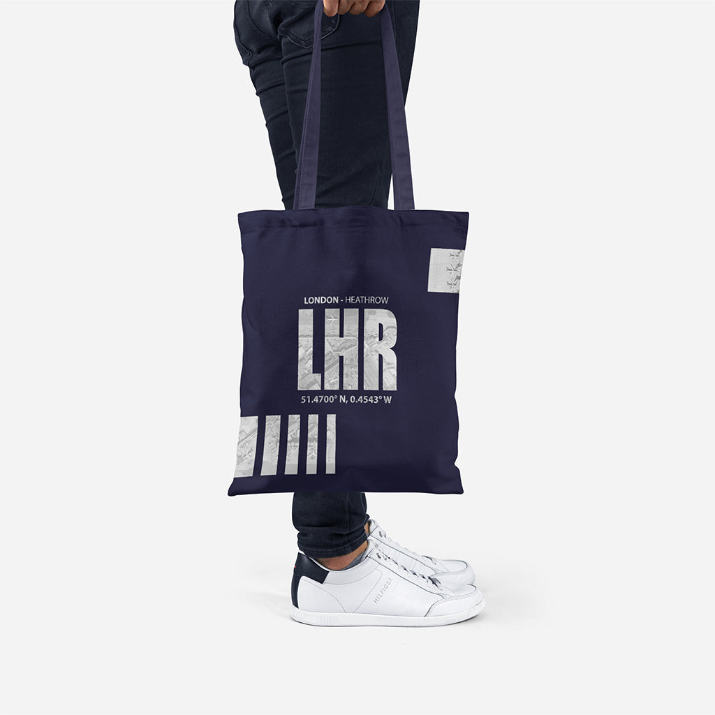 LHR Coordinates Canvas Bag