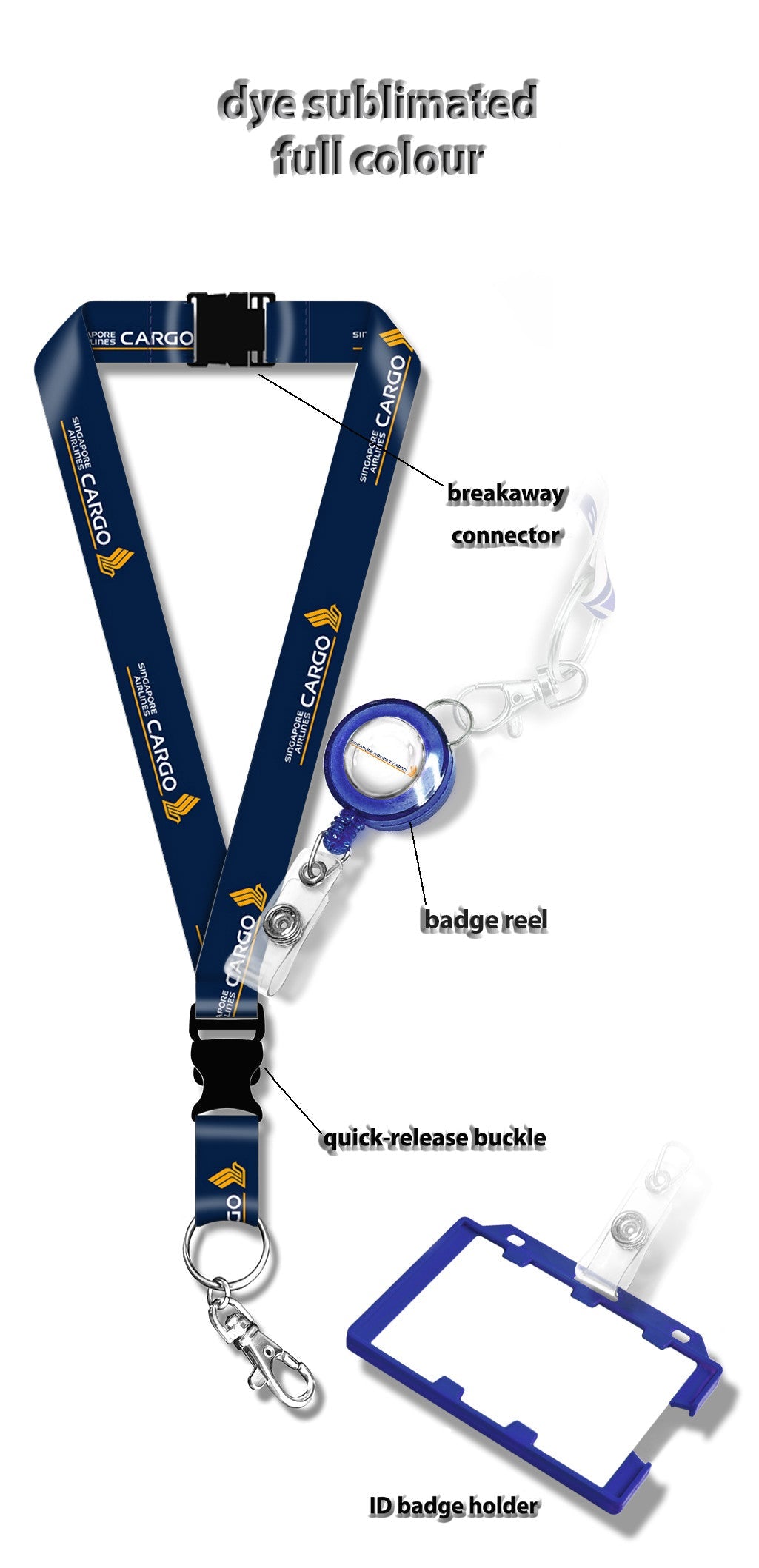 Singapore Cargo Airlines Logo Lanyard