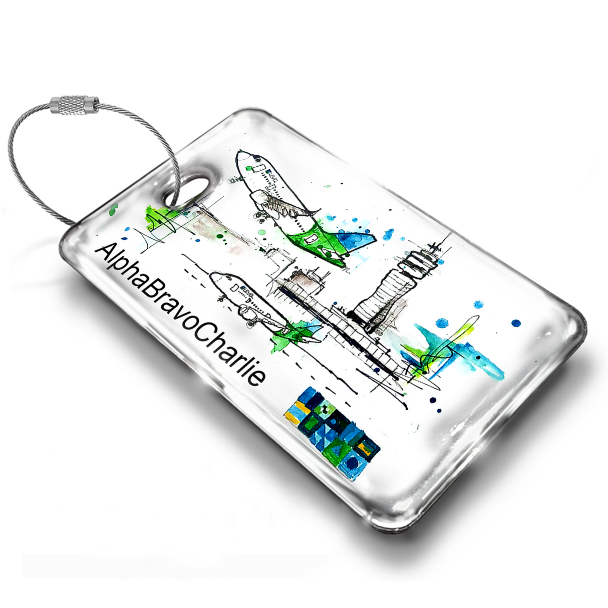 Level Airlines Cartoon Luggage TAG