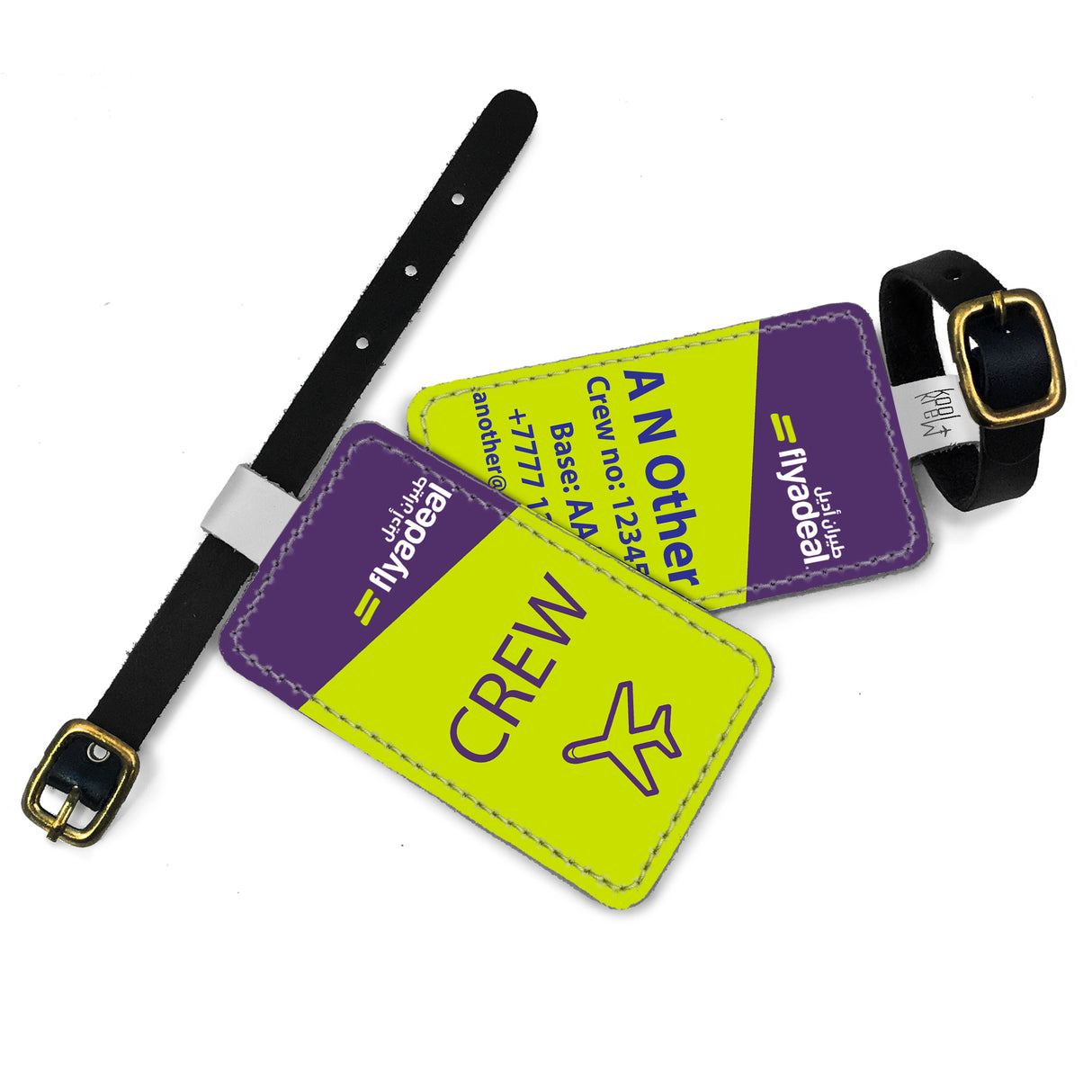 flyadeal Logo Portrait Luggage Tag