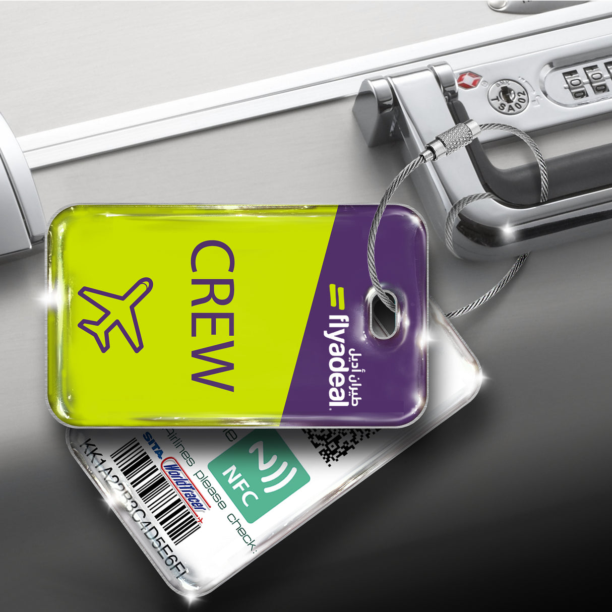 flyadeal Logo Portrait Luggage Tag