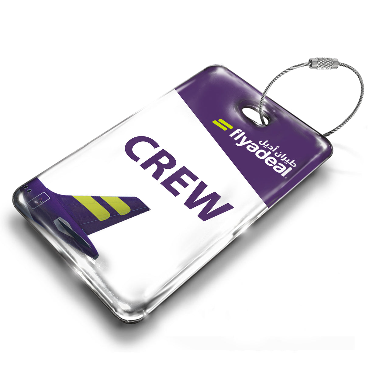 flyadeal Logo White Luggage Tag