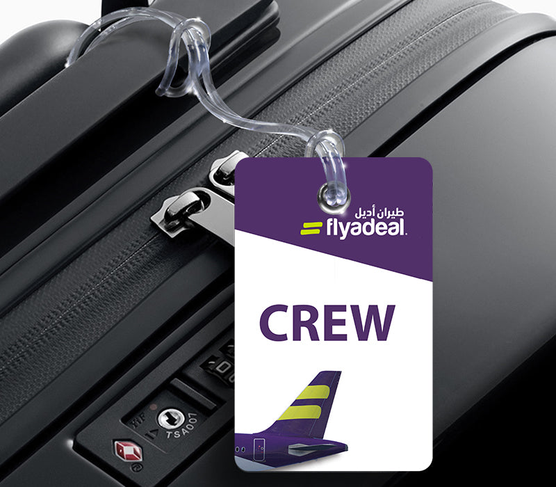 flyadeal Logo White Luggage Tag