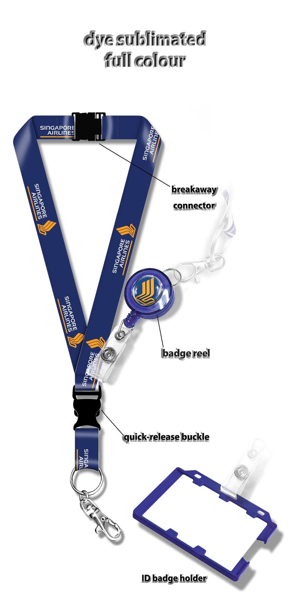 Singapore Airlines Logo Lanyard