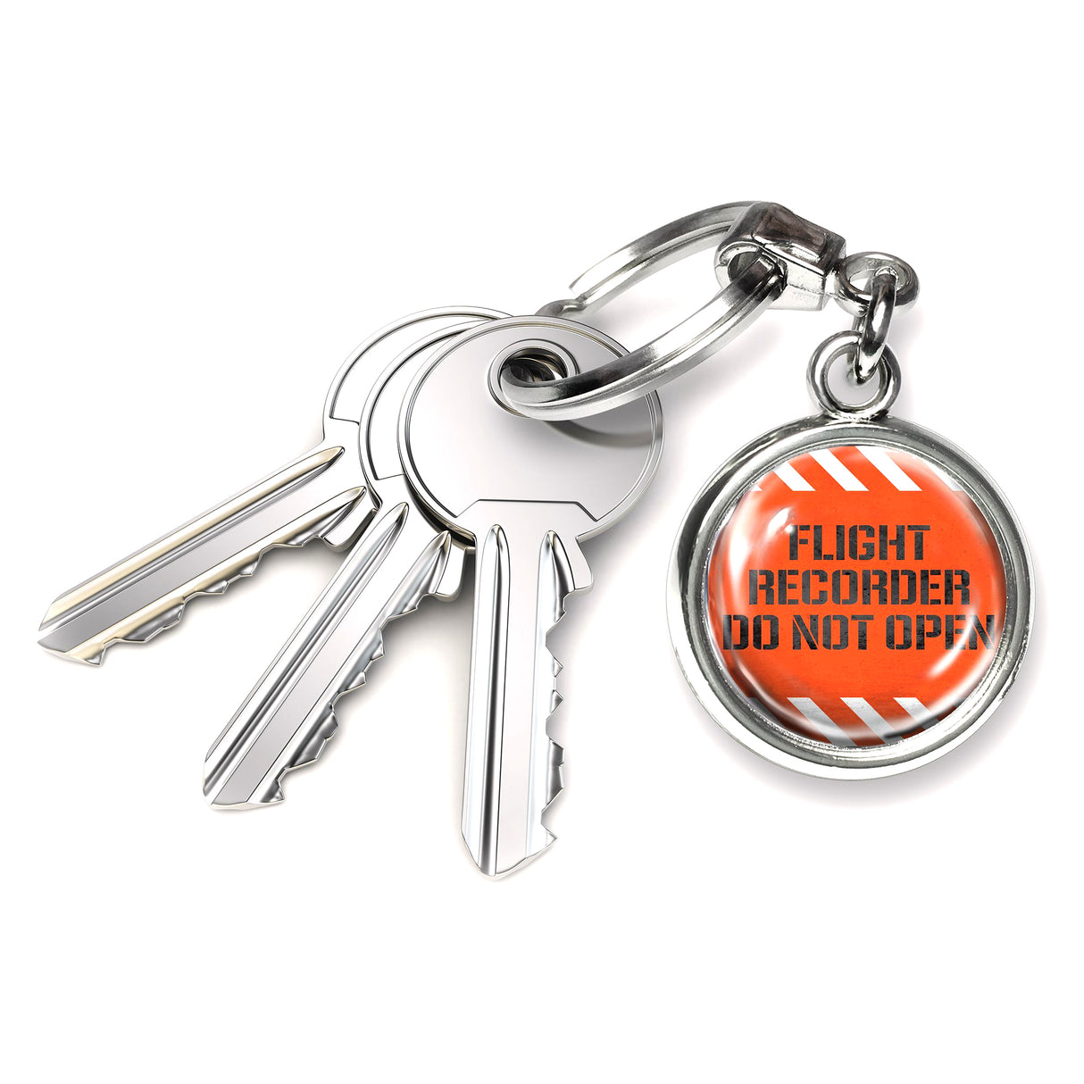 Orange Box Round Keyring