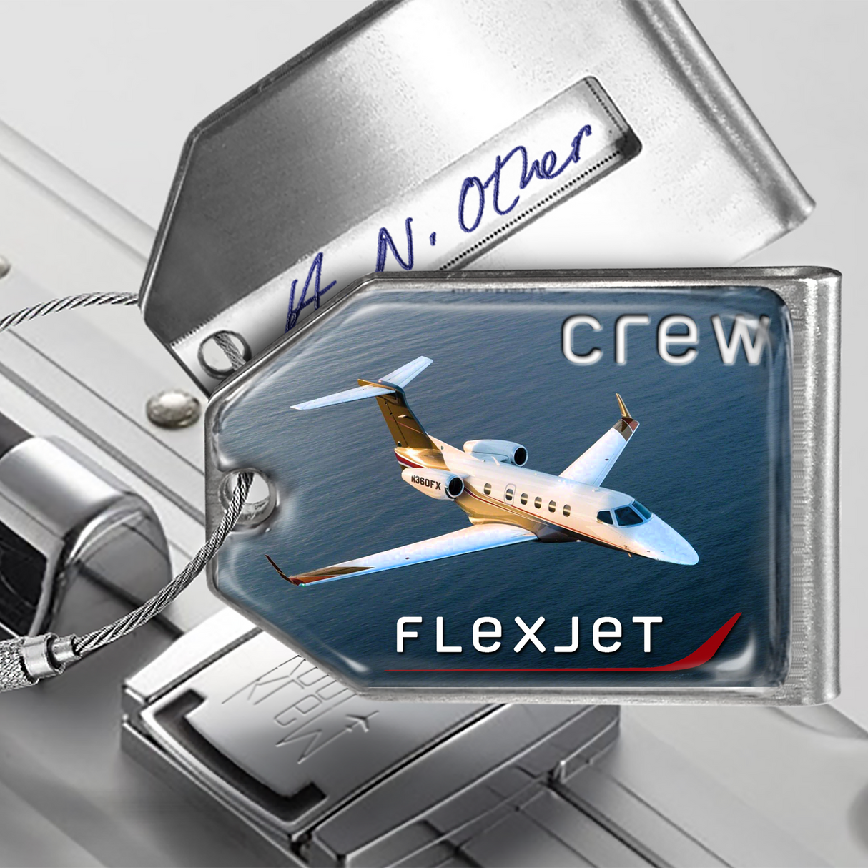 Flexjet Phenom 300 Crew Tag