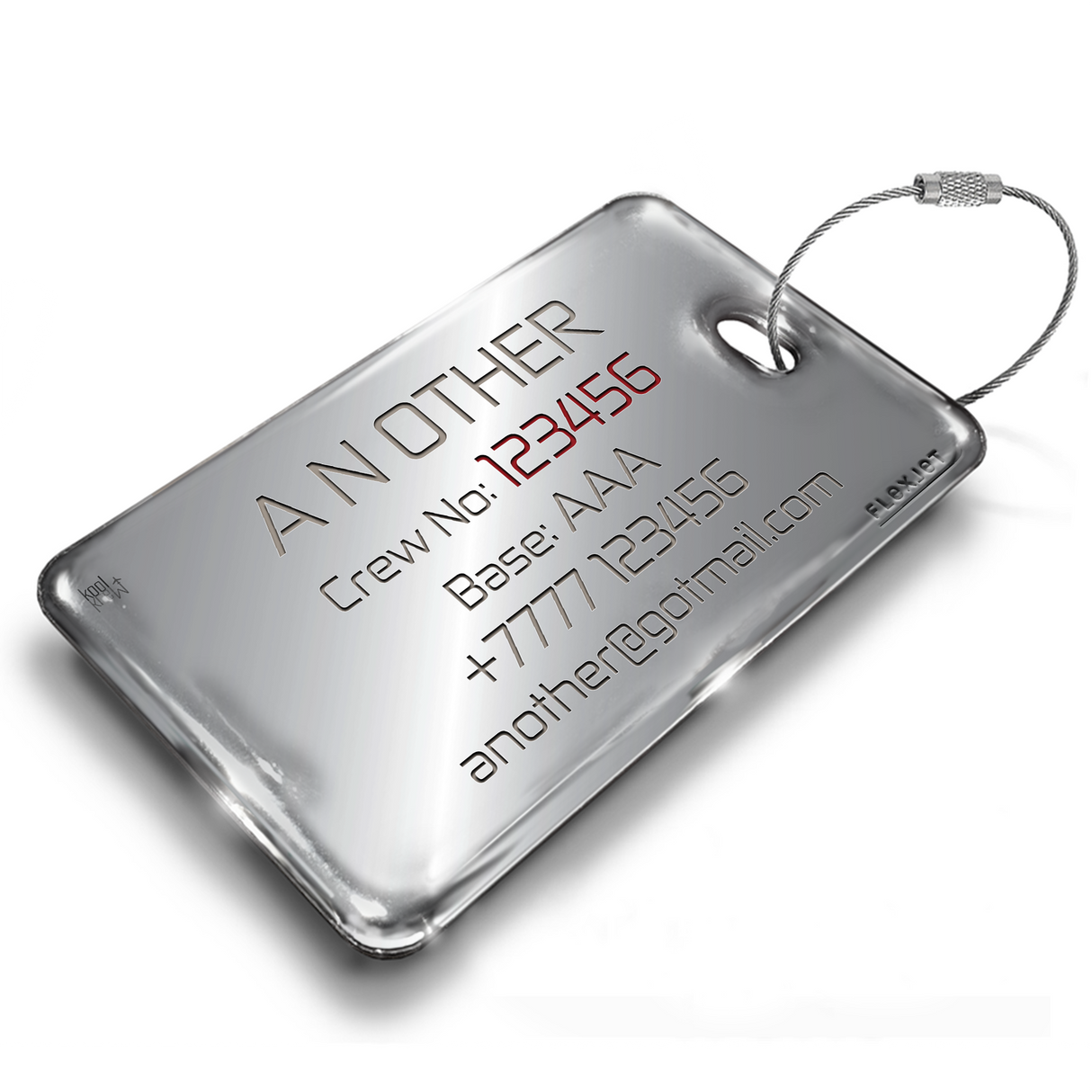 Flexjet Phenom 300 Crew Tag