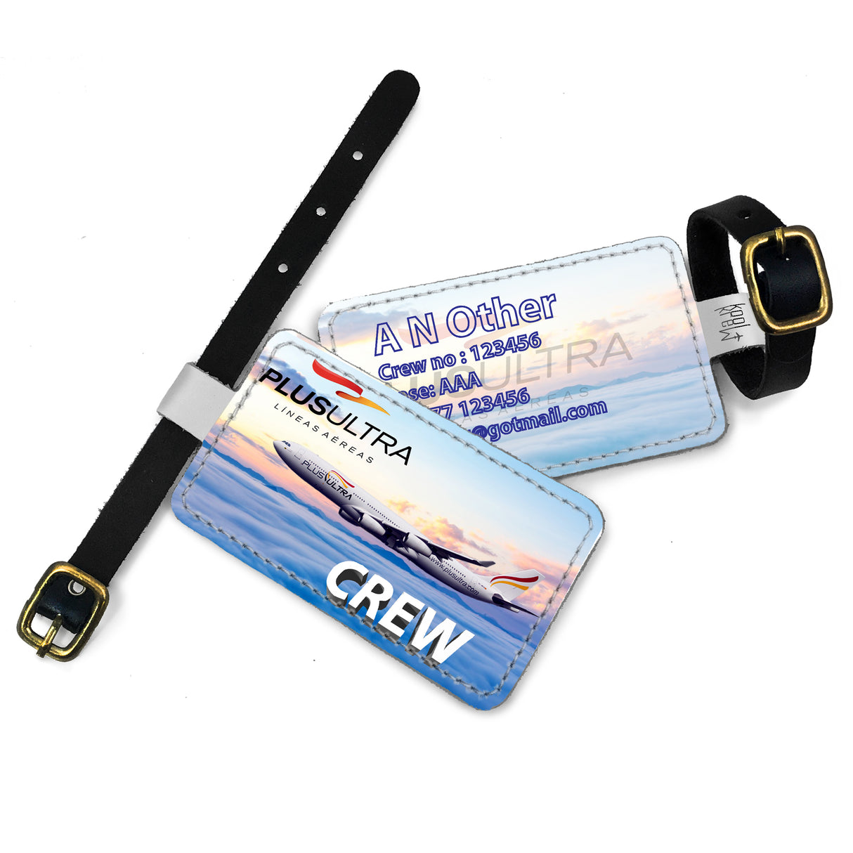 Plus Ultra A340-300 Landscape Luggage Tag