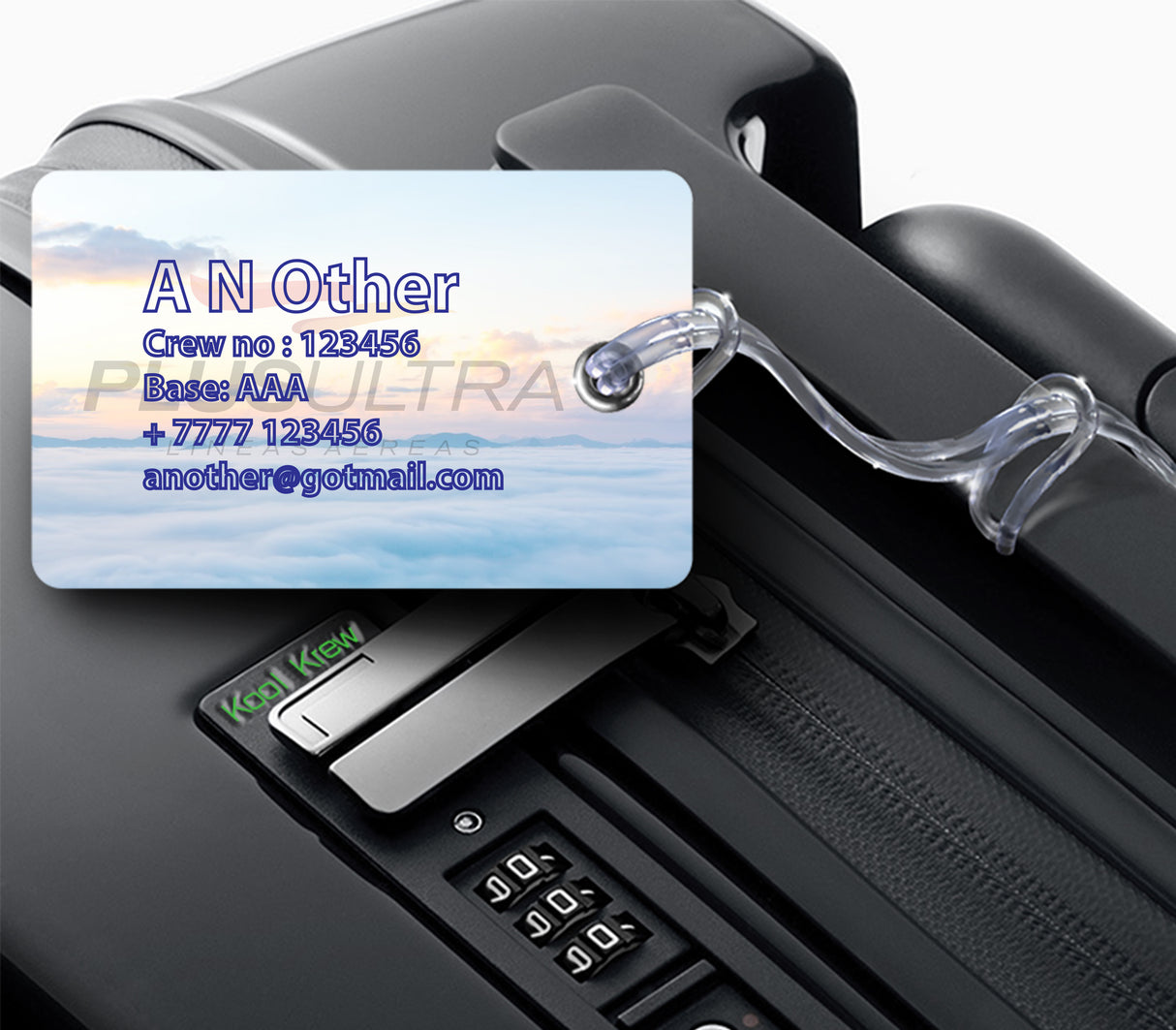 Plus Ultra A340-300 Landscape Luggage Tag