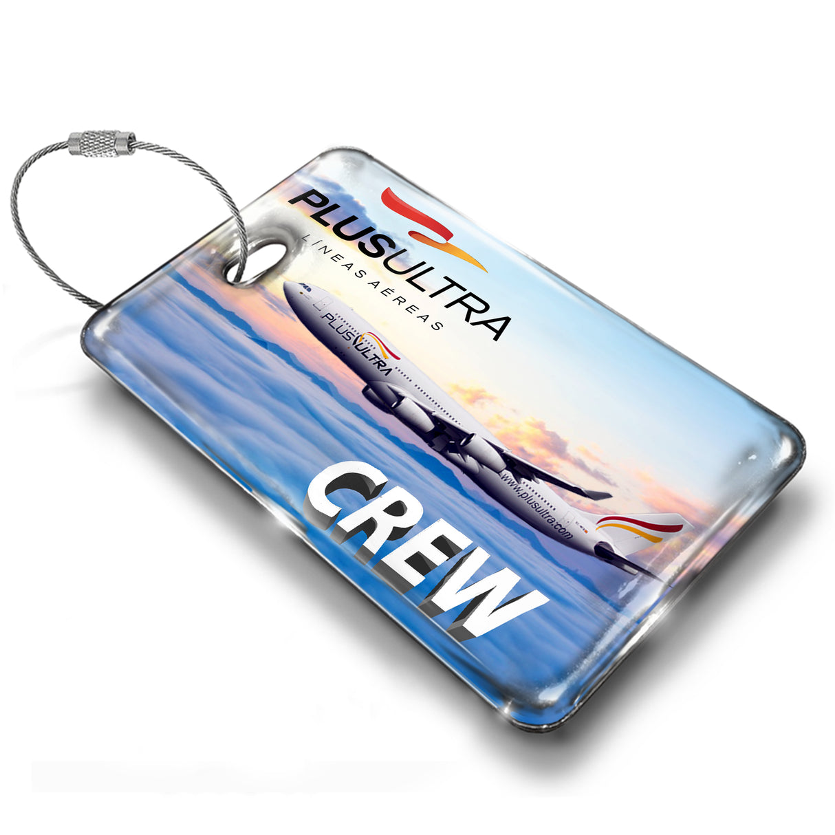 Plus Ultra A340-300 Landscape Luggage Tag