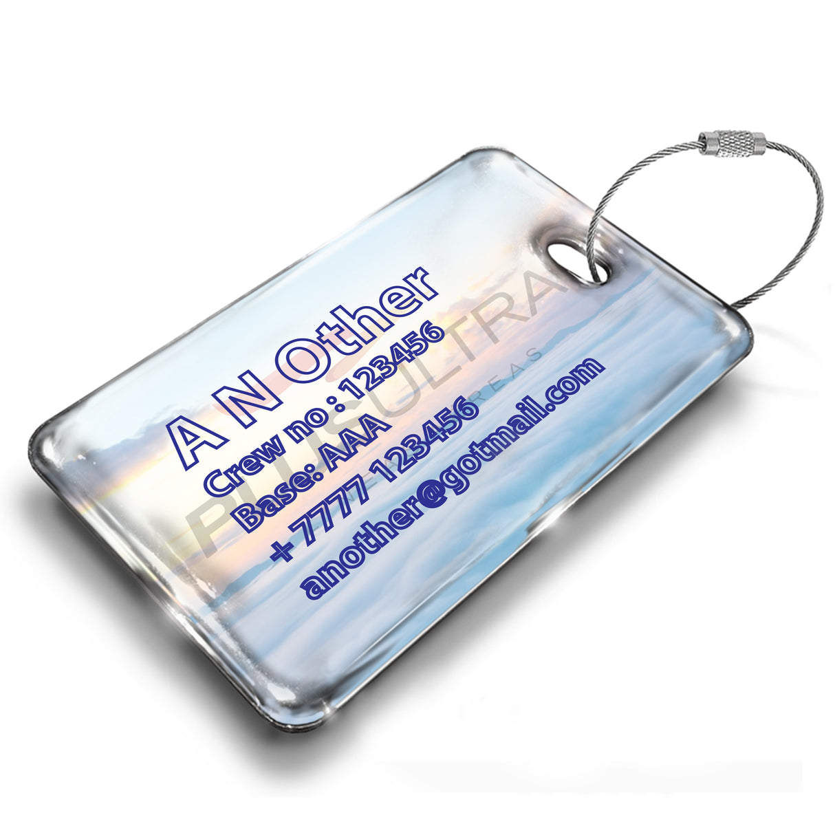 Plus Ultra A340-300 Landscape Luggage Tag