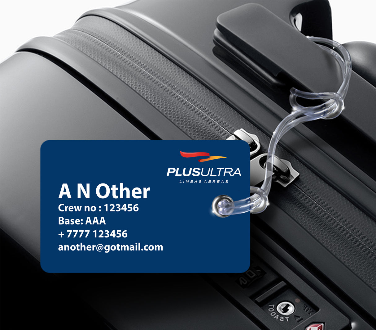 Plus Ultra Logo Luggage Tag
