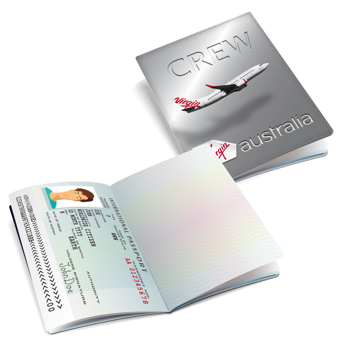Virgin Australia B737 Passport Cover