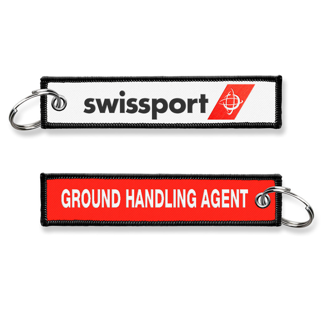 Swissport Ground Handling Agent Woven - Keyring