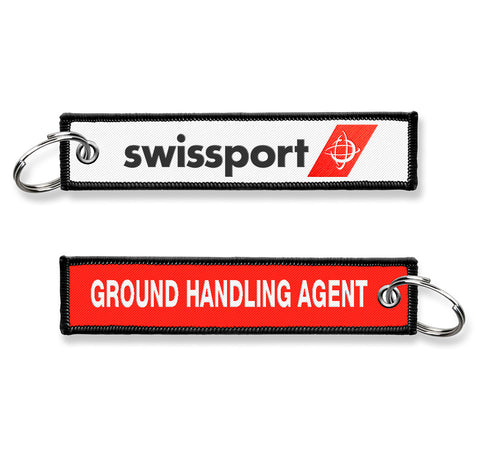 Swissport-Ground Handling Agent Woven KeyChain