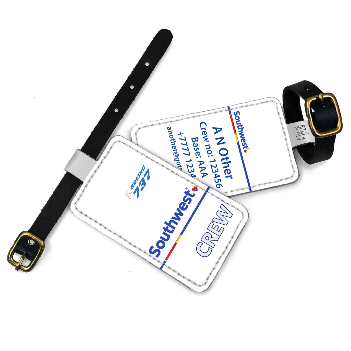 Southwest Boeing Crew Logo White