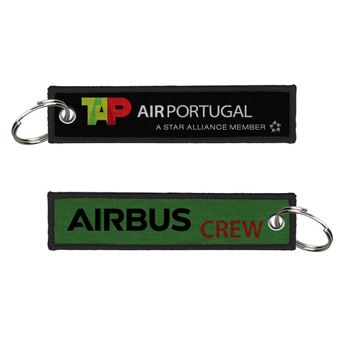 TAP Air Portugal-Airbus Crew WOVEN Keychain( NEW logo)