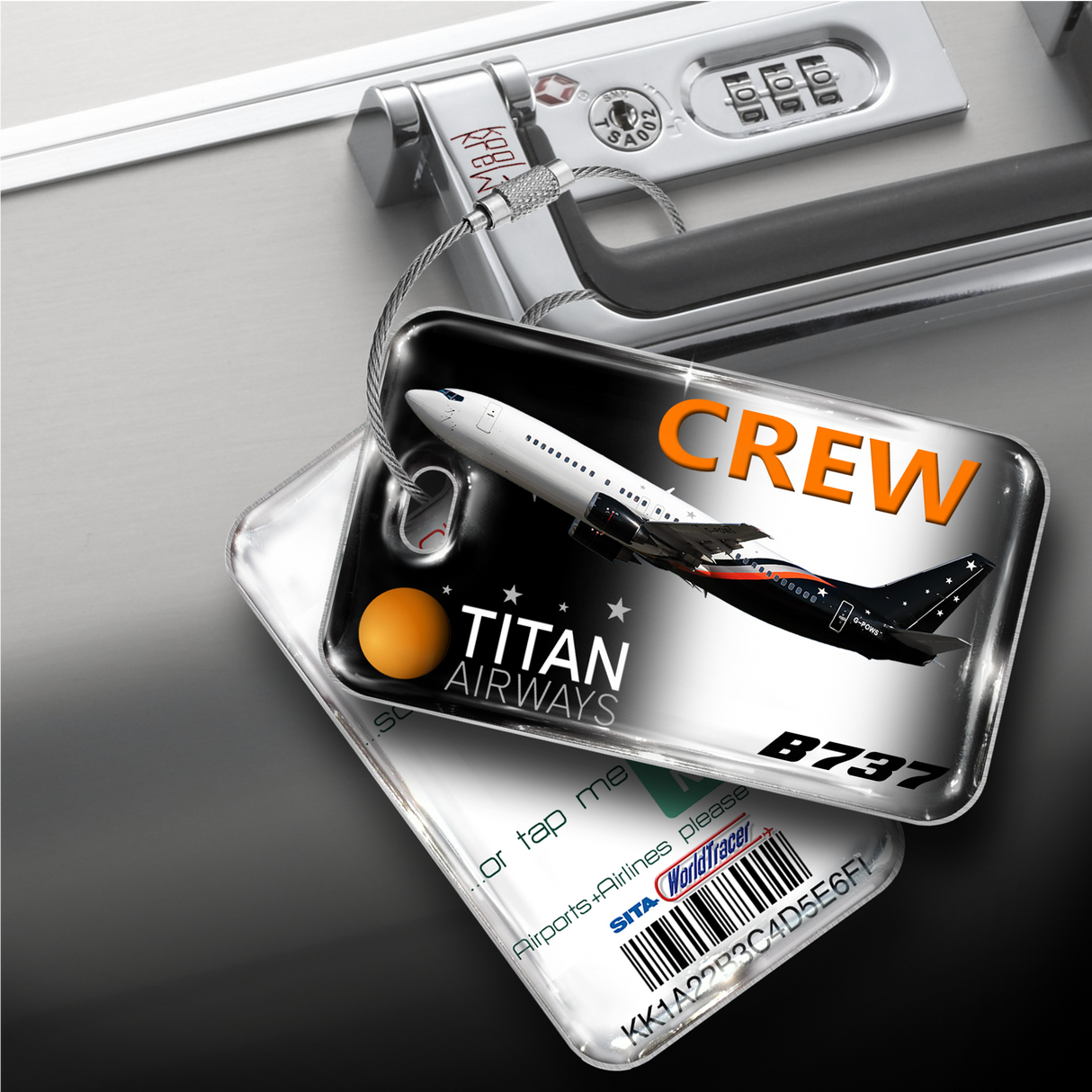 Titan Airways B737 Portrait Black