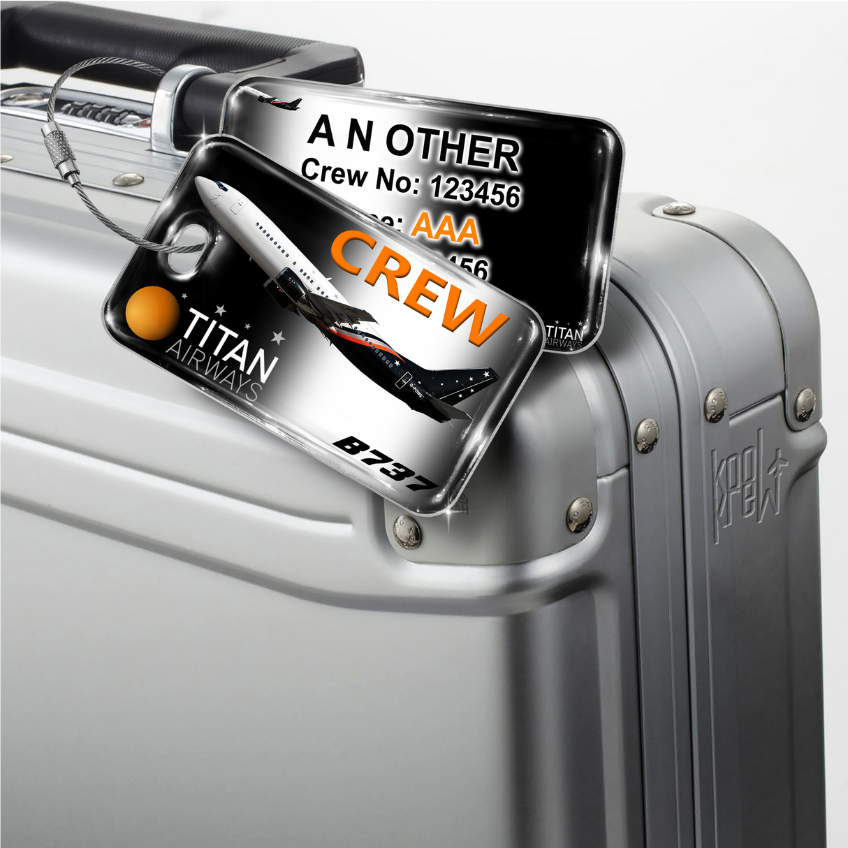 Titan Airways B737 Portrait Black