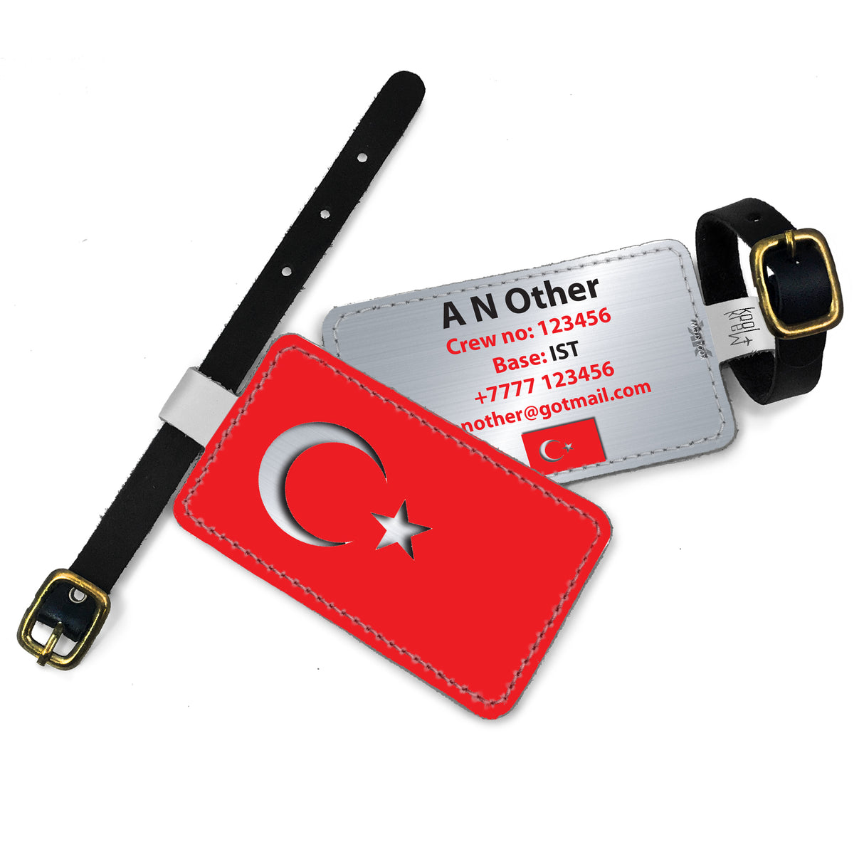 Turkey Flag-Silver