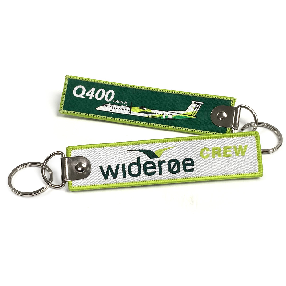 Wideroe Dash 8 Q400 Woven Keyring