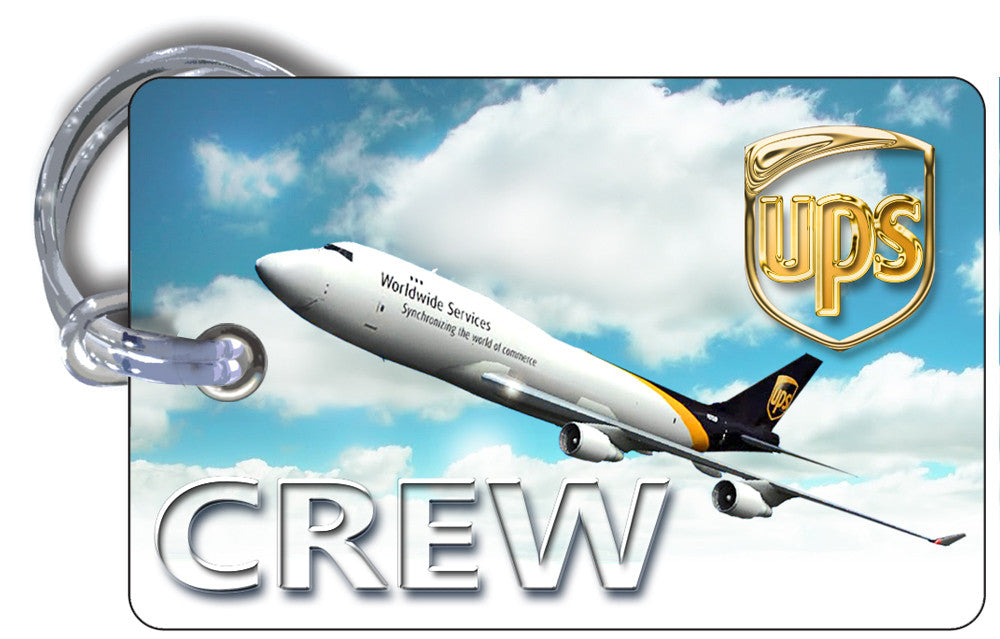 UPS B747 Landscape Blue Skies
