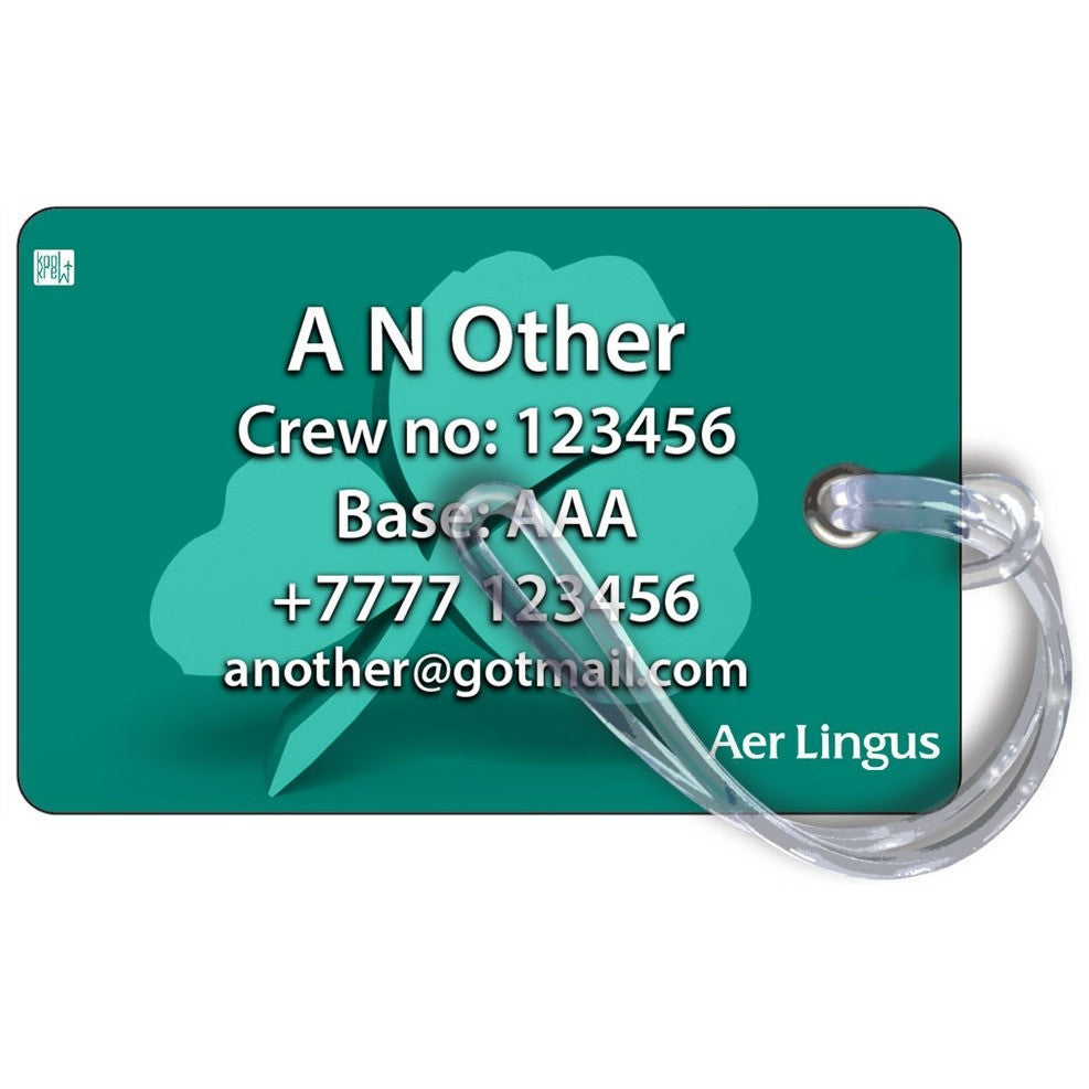 Aer Lingus Logo Shamrock Luggage Tag