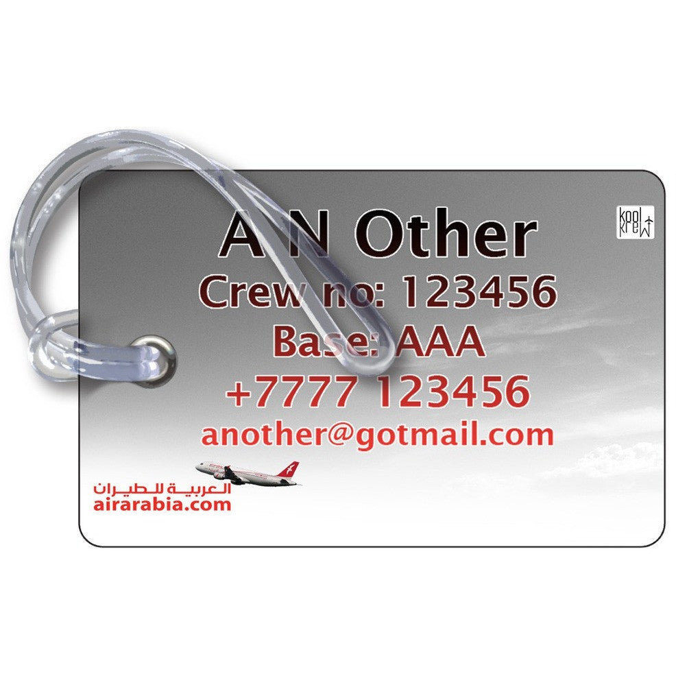 Air Arabia A320 Landscape Luggage Tag