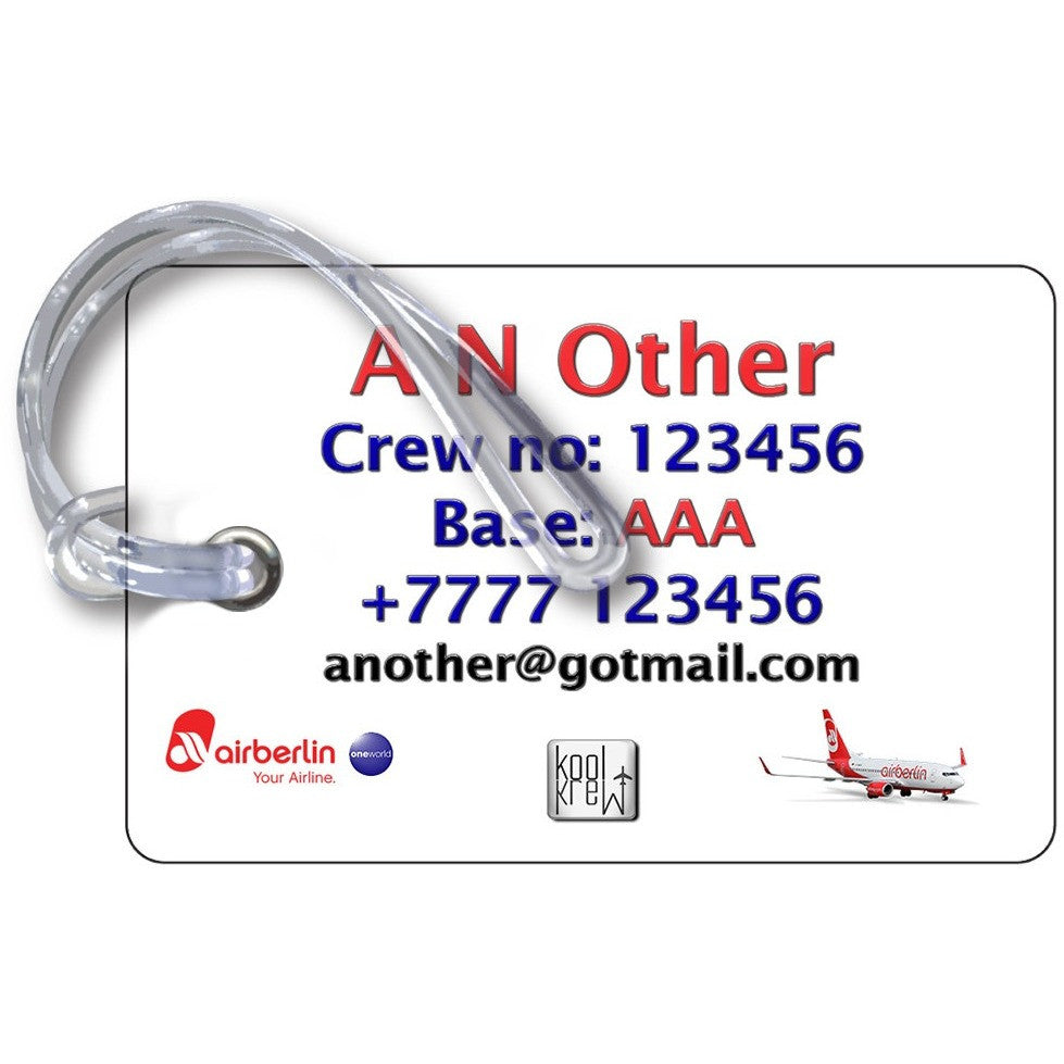 Air Berlin 737 Luggage Tag