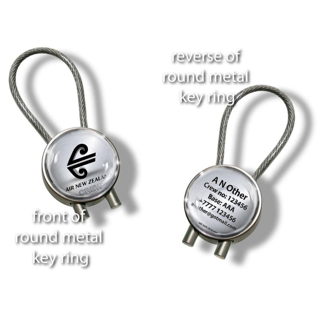 Air New Zealand Logo 3D Silver