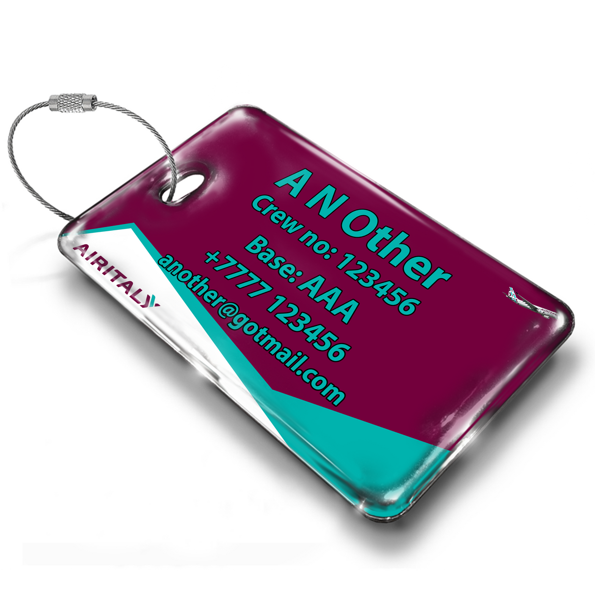 AIRITALY A330 Crew Tag