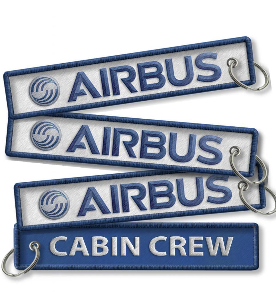 Airbus-Cabin Crew Embroidered Keyring