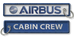 Airbus-Cabin Crew Embroidered Keyring