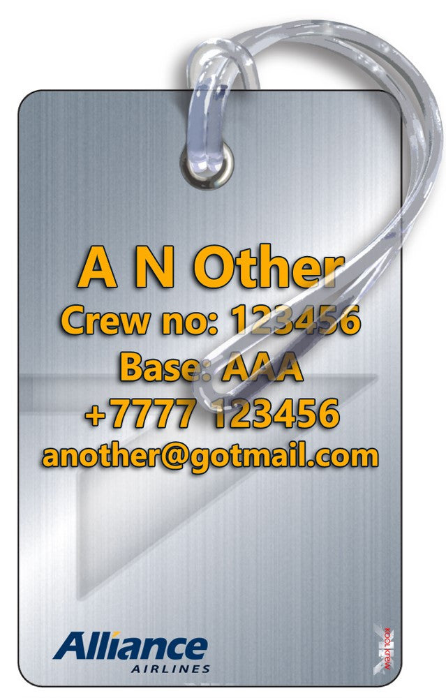 Alliance Airlines Portrait Silver