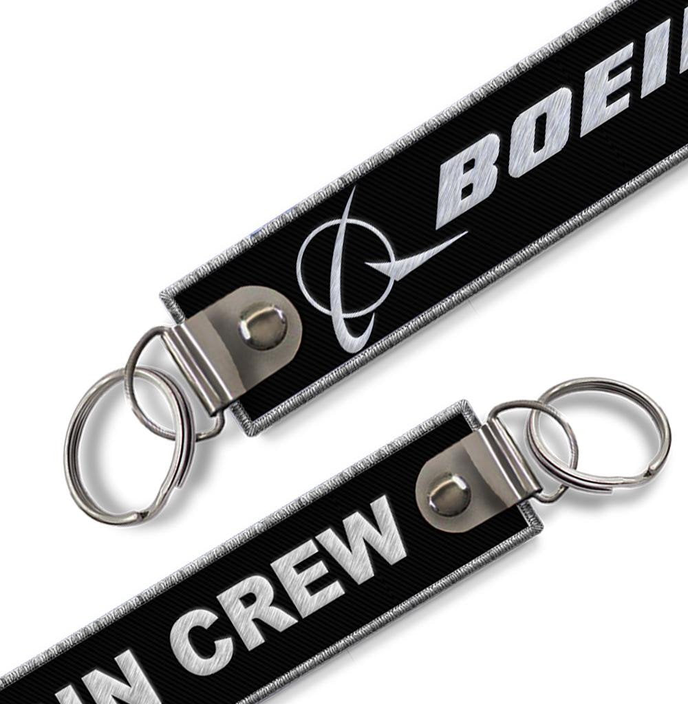 Boeing-Cabin Crew Embroidered Keyring